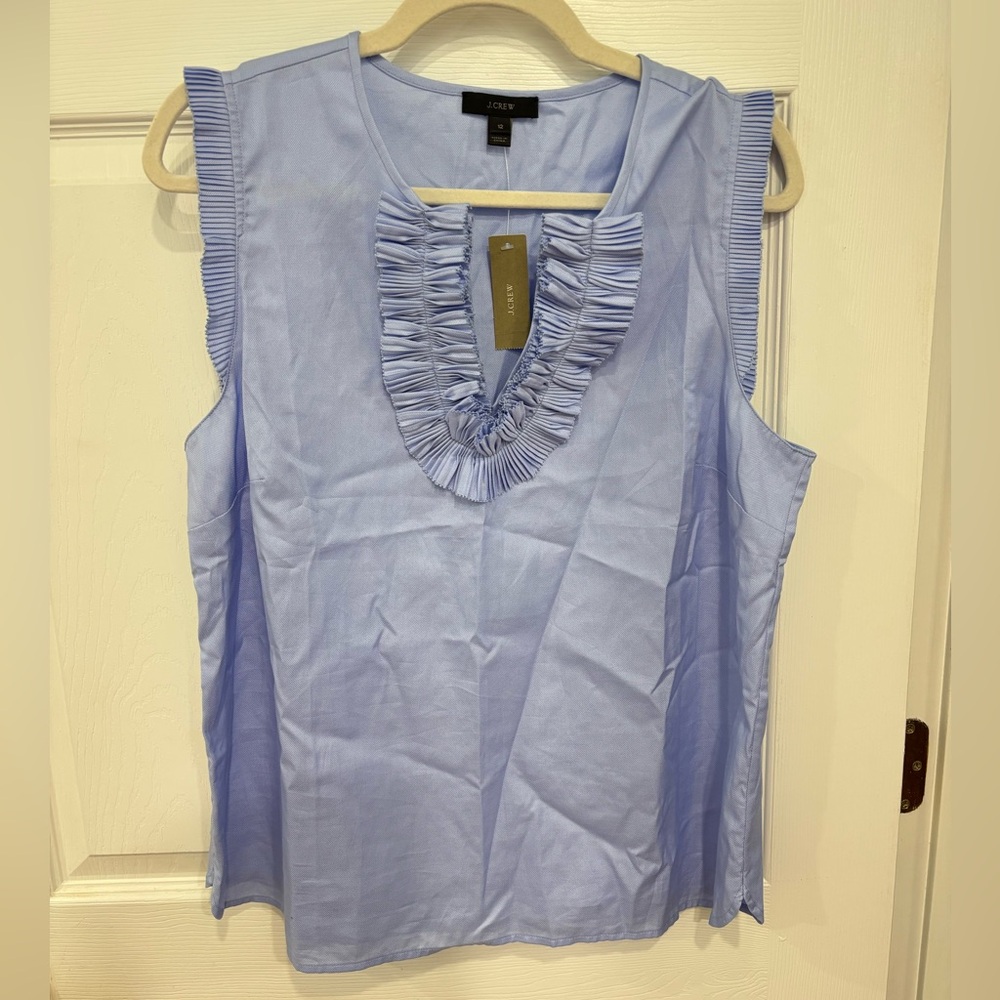 J. Crew Women's Blue Sleeveless Top